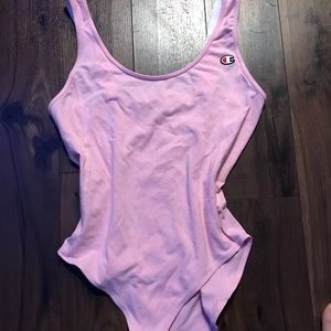Champion light pink one piece